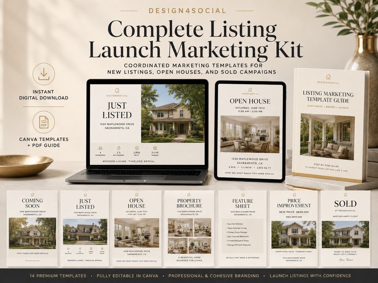 Complete Listing Launch Marketing Kit preview